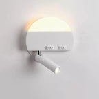Modern Minimalist Round Square Acrylic Aluminum LED Reading Wall Sconce Lamp