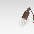 Retro Portable Waterproof Wood Round Cone Battery USB 1-Light Camping Outdoor Light Lumendat