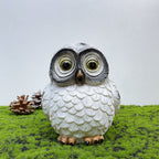 Solar Modern Creative Resin Owl Decoration LED Outdoor Landscape Light Lumendat