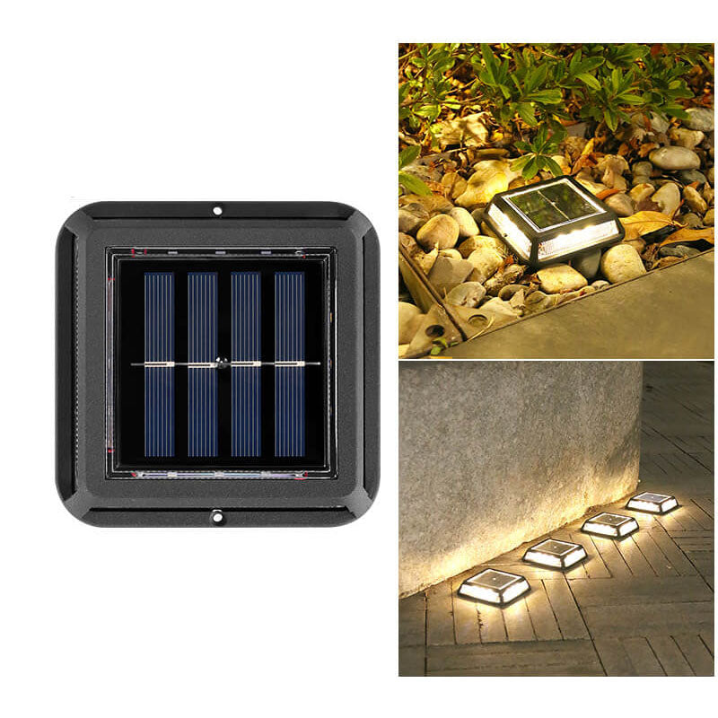 Modern Square Waterproof Solar LED Outdoor Garden Balcony Street Light Lumendat