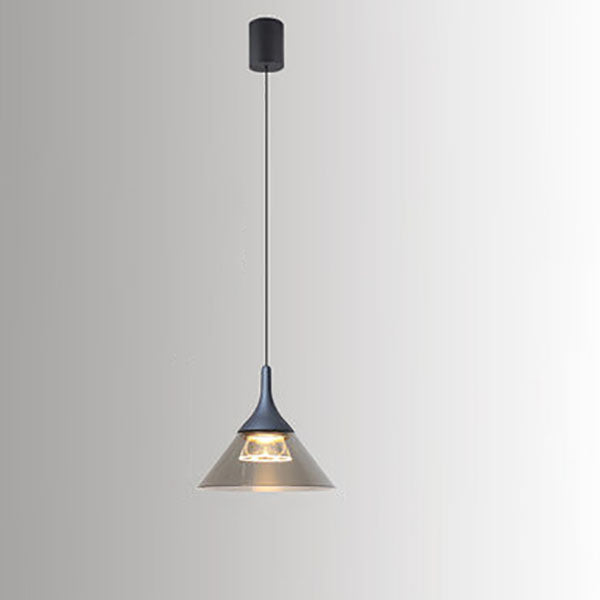 Nordic Creative Cone Aluminum Acrylic LED Pendant Light