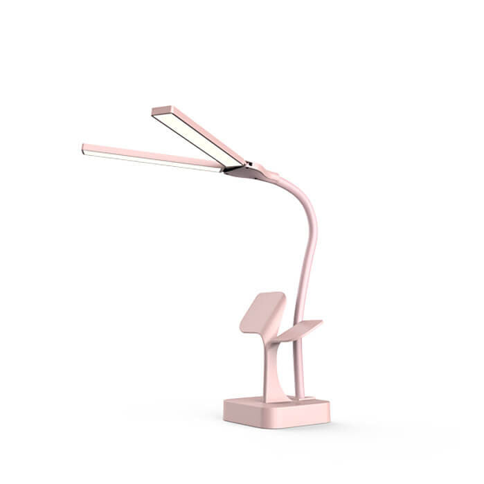 Lumendat Modern Folding Dual Lamp Plug-In Station Table Lamp Lumendat