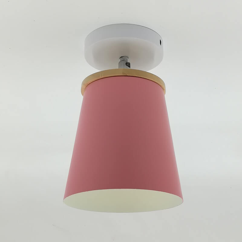 Nordic Macaron Column 1-light Semi-flush Mount Ceiling Light