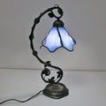 Tiffany Simple Flower Petal Resin Stained Glass 1-Light Table Lamp Lumendat