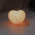 Contemporary Creative Rubber Coating Heart LED Night Light Table Lamp For Bedroom Lumendat