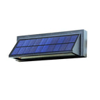 Outdoor Solar Waterproof Rectangular Slant LED Patio Wall Sconce Lamp Lumendat