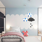 Modern Minimalist Creative Football 1-light Pendant Light BulbSquare
