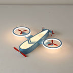 Lumendat Contemporary Creative Acrylic Cartoon Airplane LED Kids Flush Mount Ceiling Light For Living Room Lumendat