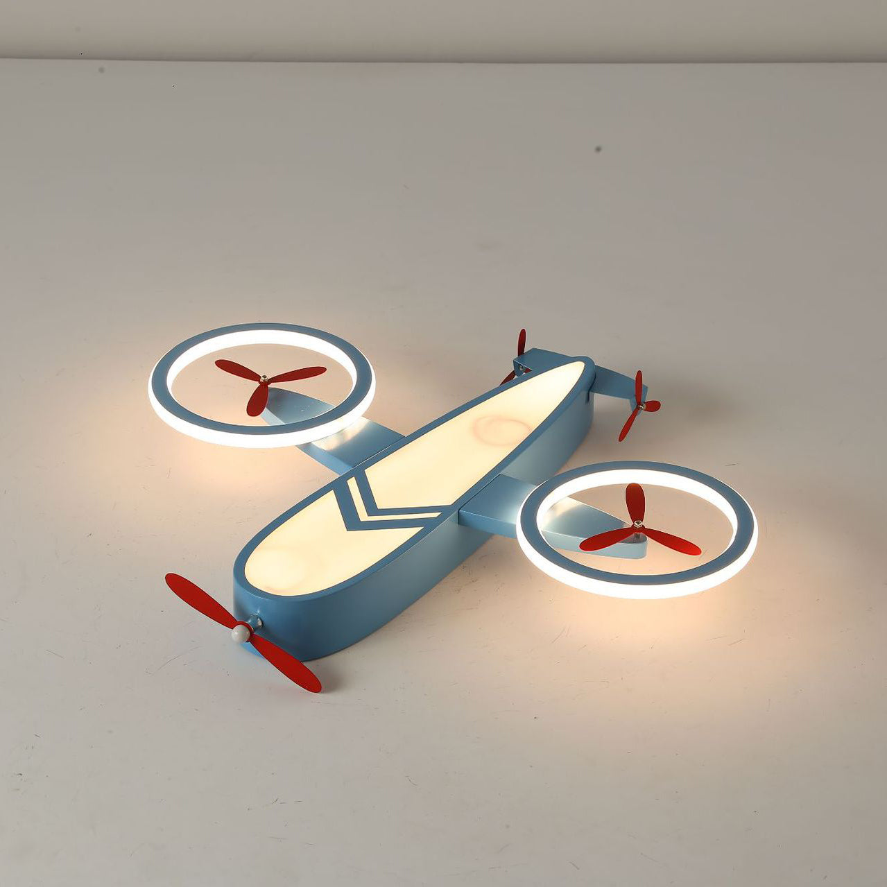 Lumendat Contemporary Creative Acrylic Cartoon Airplane LED Kids Flush Mount Ceiling Light For Living Room Lumendat