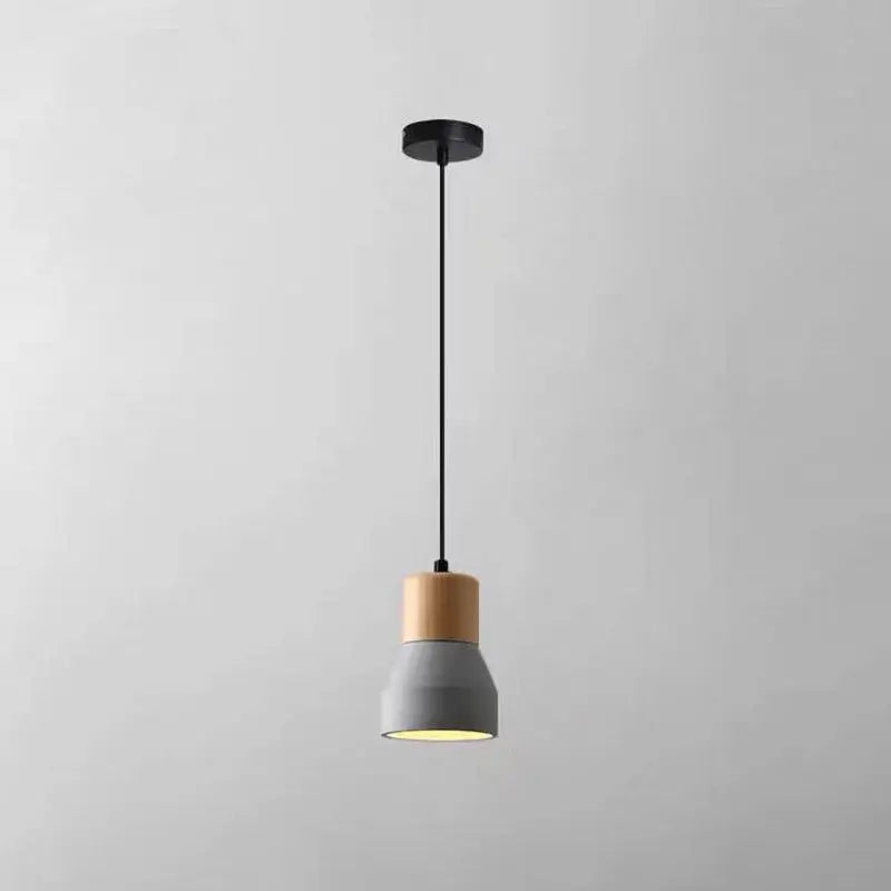 Nordic Cement Tapered 1-light Mini LED Pendant Light BulbSquare