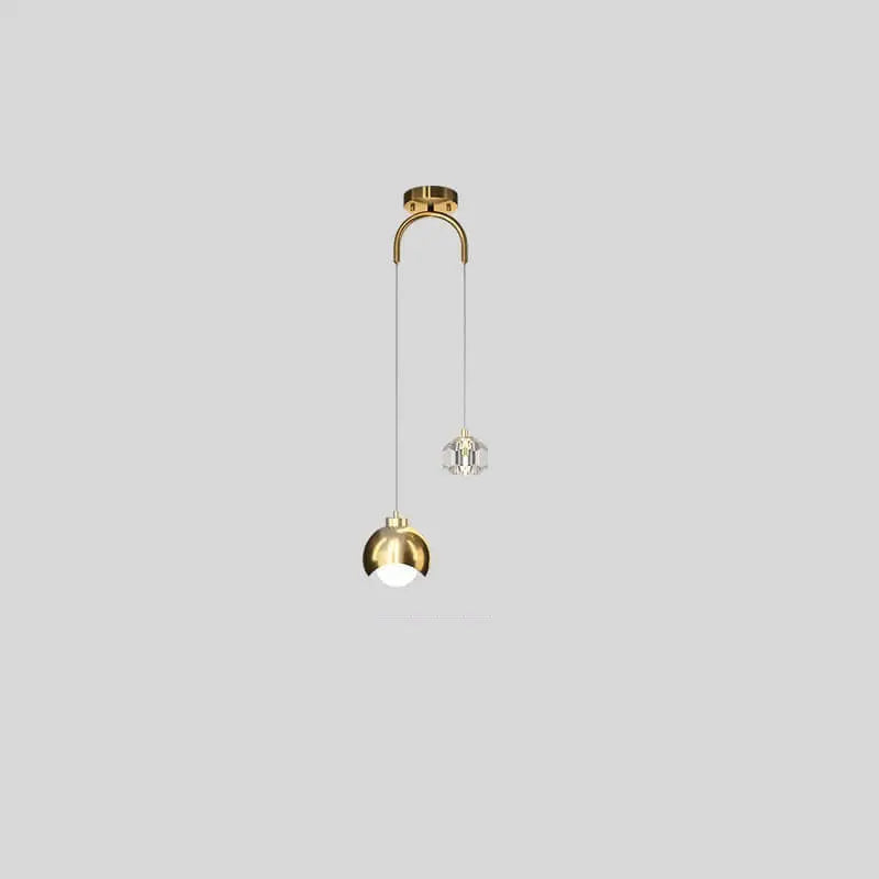 European Style Light Luxury Iron Brass LED Island Light Chandelier Lumendat