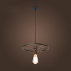 Industrial Creative Personality Wrought Iron Wheels 1/3/6-light Chandelier BulbSquare