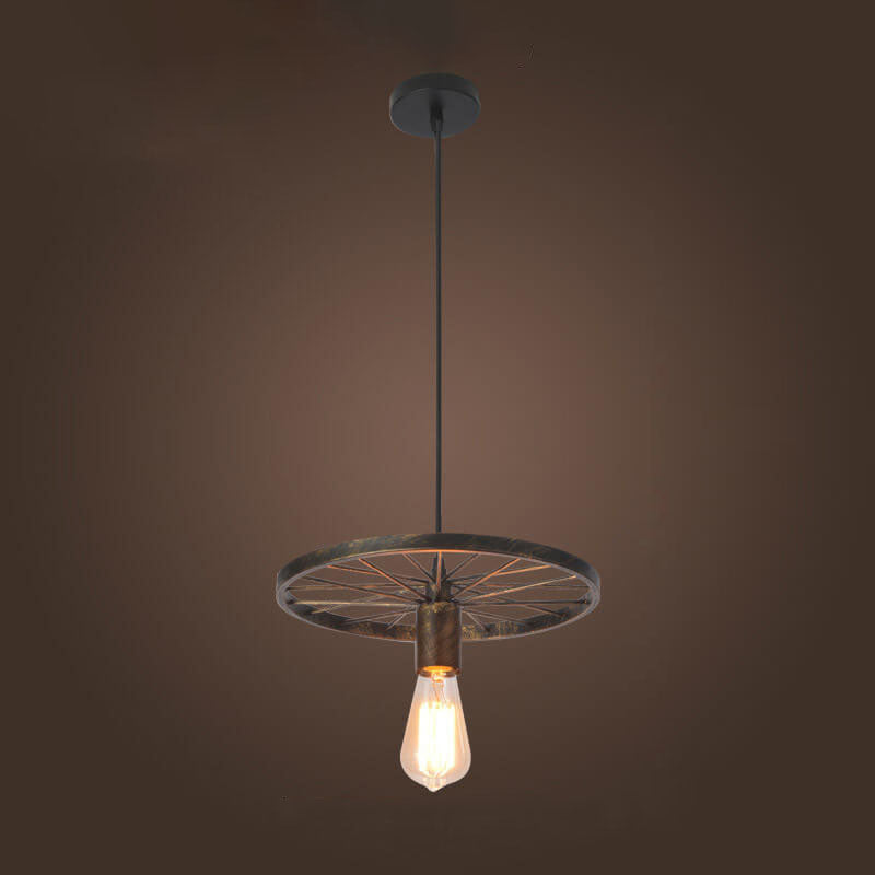 Industrial Creative Personality Wrought Iron Wheels 1/3/6-light Chandelier