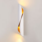 Contemporary Nordic Strip Spiral Iron 2-Light Wall Sconce Lamp For Hallway Lumendat