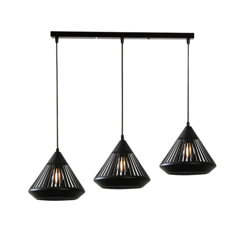 Modern Minimalist Iron Hollow Diamond Shape 1/3-light Island Light Chandelier