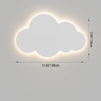 Contemporary Creative Cartoon Smiley Cloud Iron Acrylic Shade LED Kids Wall Sconce Lamp For Bedroom