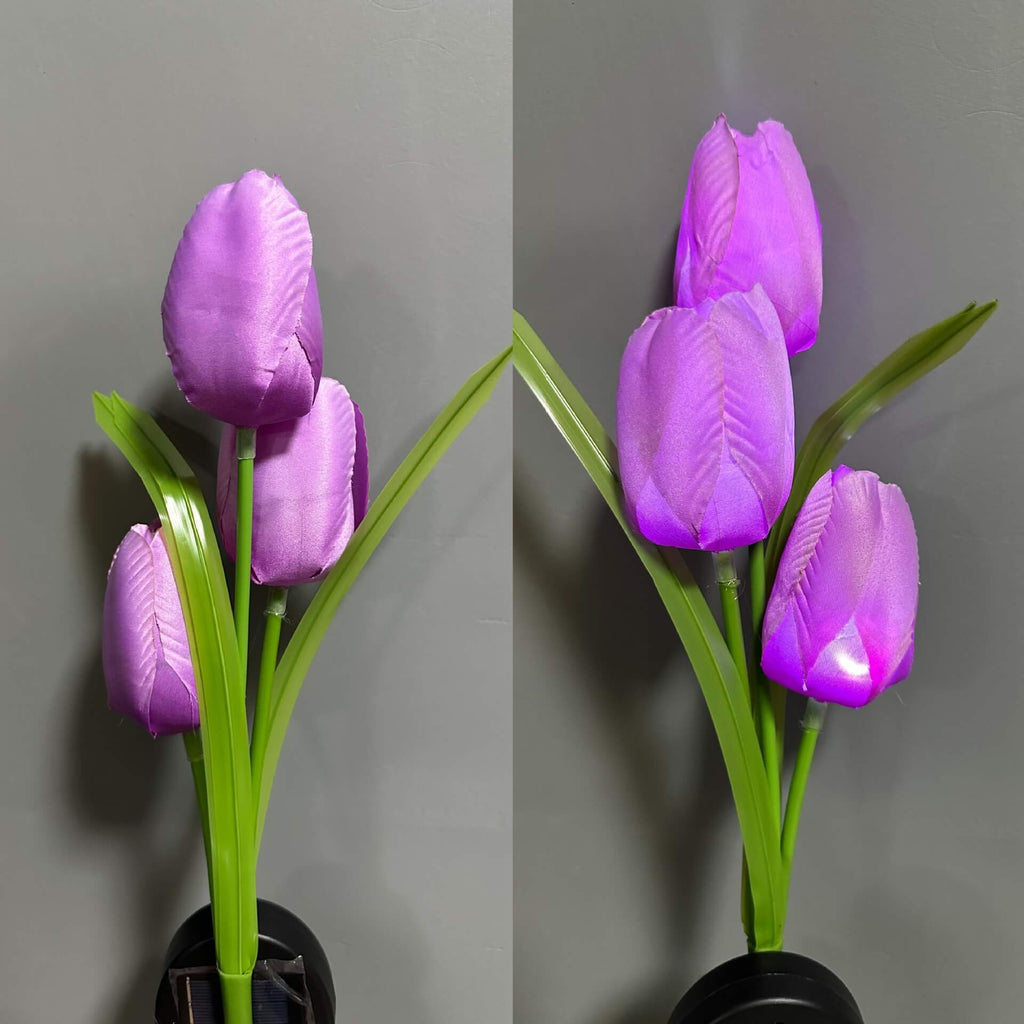 Outdoor Solar Tulip LED Waterproof Lawn Ground Decorative Insert Landscape Light Lumendat