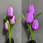 Outdoor Solar Tulip LED Waterproof Lawn Ground Decorative Insert Landscape Light Lumendat