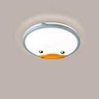 Lumendat Creative Adorable Duck Totoro Acrylic Round LED Kids Flush Mount Ceiling Light Lumendat