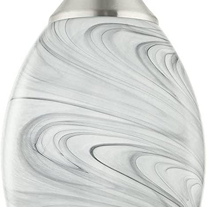 Modern Light Luxury Simple Marble Long Barrel 1-light Pendant Light