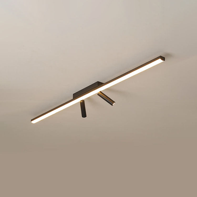 Nordic Minimalist Acrylic Long Strip Track Spotlight LED Flush Mount Ceiling Light Lumendat