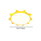 Lumendat Modern Children's Sun Iron Acrylic Frosted LED Flush Mount Ceiling Light Lumendat