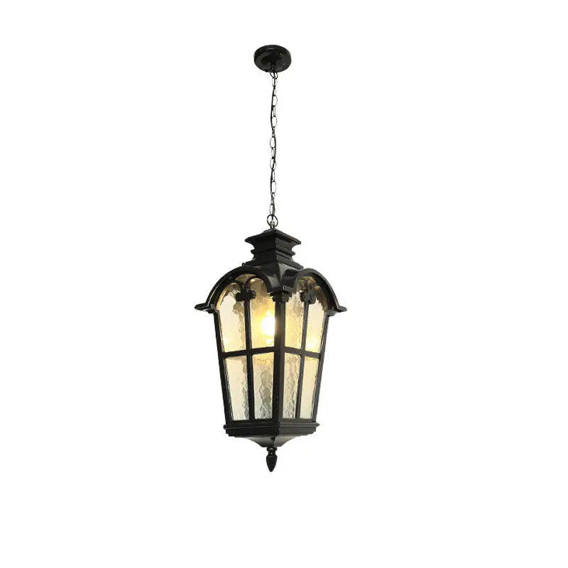 Traditional European Die-cast Aluminum Outdoor Waterproof 1-light Pendant Light for Outdoor BulbSquare