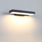 Modern Minimalist Rectangular Flat LED Sensor Outdoor Waterproof Wall Sconce Lamp