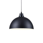 Industrial Simple Iron Dome Pot Lid 1-light Pendant Light BulbSquare