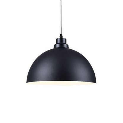 Industrial Simple Iron Dome Pot Lid 1-Light Pendant Light