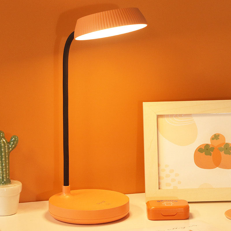 Nordic Minimalist Round Plate LED Touch Eye Protection USB Desk Lamp Lumendat