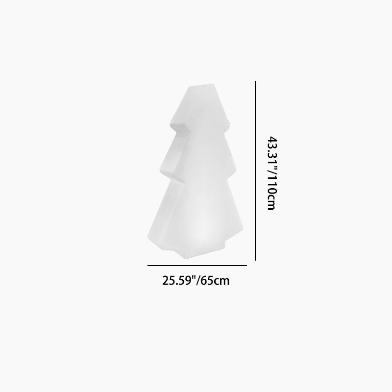 Modern Art Deco Waterproof Solar Rechargeable PE Christmas Tree LED RGB Landscape Lighting Outdoor Light For Garden Lumendat