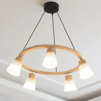 Nordic Minimalist Solid Wood Bird 3/5-light Chandelier Lumendat
