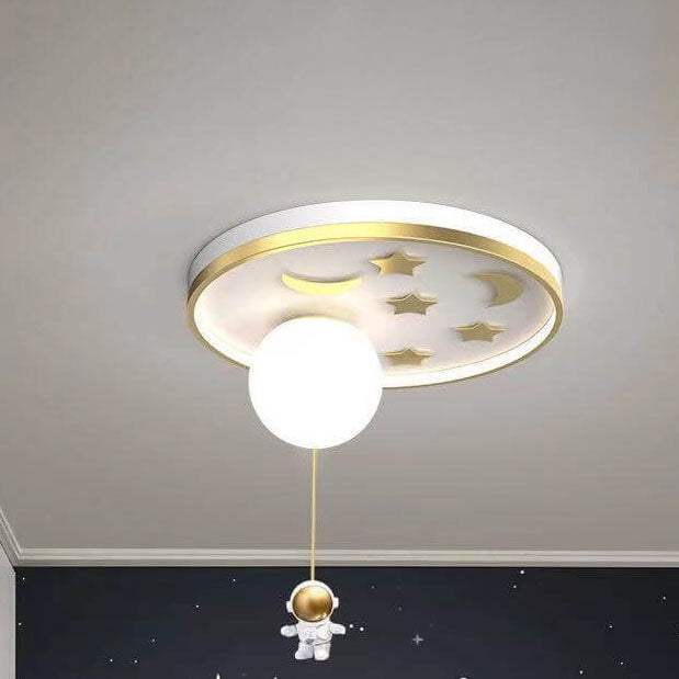 Lumendat Modern Creative Simple Acrylic Cartoon Starry Sky LED Flush Mount Ceiling Light Lumendat