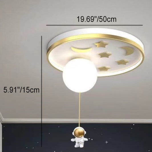 Lumendat Modern Creative Simple Acrylic Cartoon Starry Sky LED Flush Mount Ceiling Light Lumendat