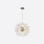 Contemporary Scandinavian Dandelion Metal Crystal 8/9/12/16 Light Chandelier for Bedroom Lumendat
