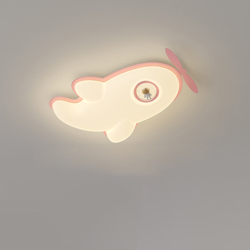 Lumendat Contemporary Nordic Kids Iron PE Plane LED Flush Mount Ceiling Light For Bedroom Lumendat