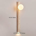 Traditional Japanese Long Strip Yellow Travertine 2-Lights For Hallway