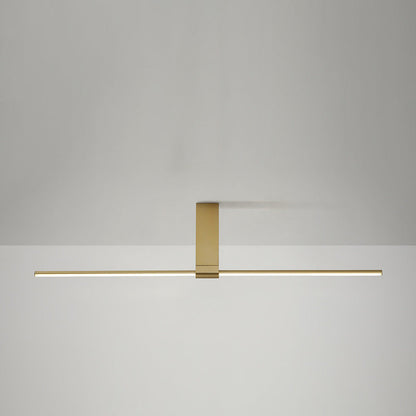 Modern Minimalist Aluminum Acrylic Strip Rectangle LED Semi-flush Mount Ceiling Light for Hallway