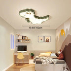 Lumendat Modern Childlike Dinosaurs Cartoon Iron Acrylic LED Flush Mount Ceiling Light Lumendat
