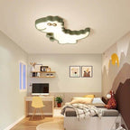 Lumendat Modern Childlike Dinosaurs Cartoon Iron Acrylic LED Flush Mount Ceiling Light Lumendat