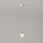 Modern Minimalist Astronaut Moon Iron Resin LED Pendant Light for Bedroom BulbSquare