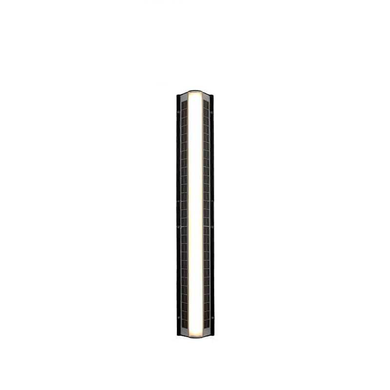 Modern Solar Waterproof Acrylic Long Strip LED Outdoor Wall Sconce Lamp Lumendat