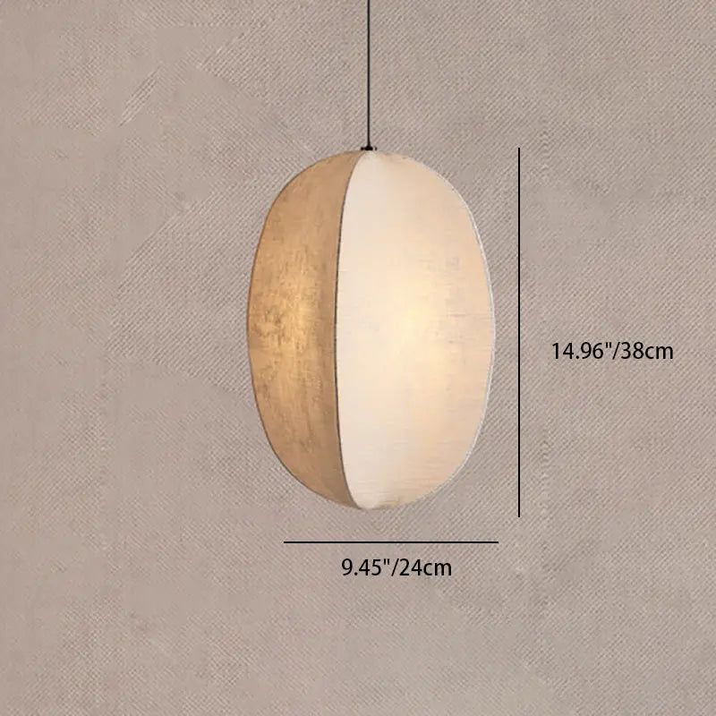 Traditional Japanese Zen Anti-silk Lantern Shape 1-light Pendant Light for Living Room BulbSquare