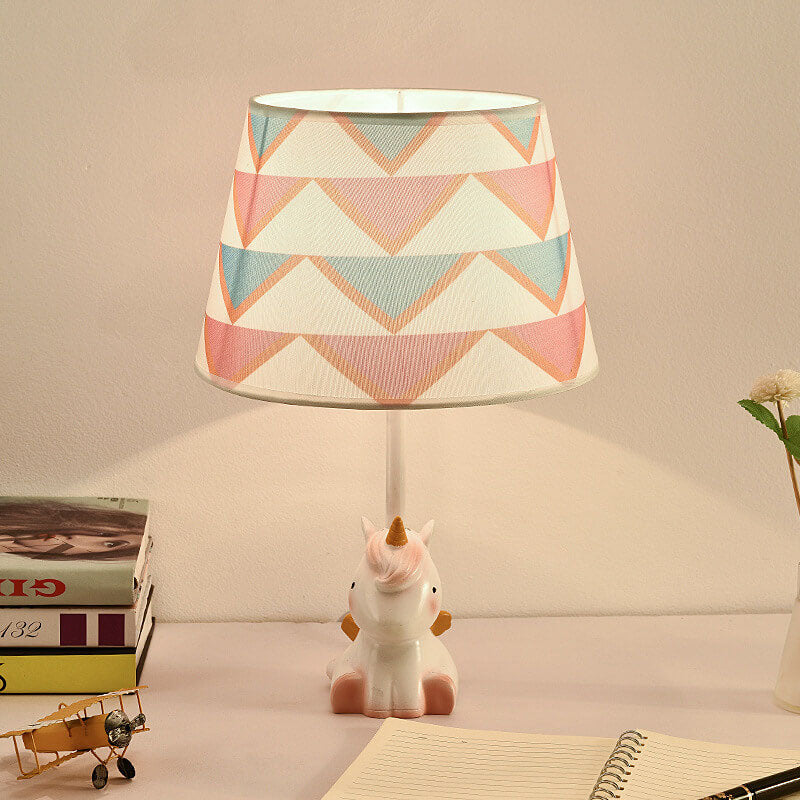 Lumendat Nordic Fun Cartoon Pattern Resin Fabric Children 1-Light Table Lamp Lumendat