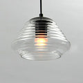 Modern Industrial Clear Glass Iron 1-light Pendant Light BulbSquare