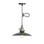 Industrial Iron Multicolor Bowl 1-light Pendant Light BulbSquare
