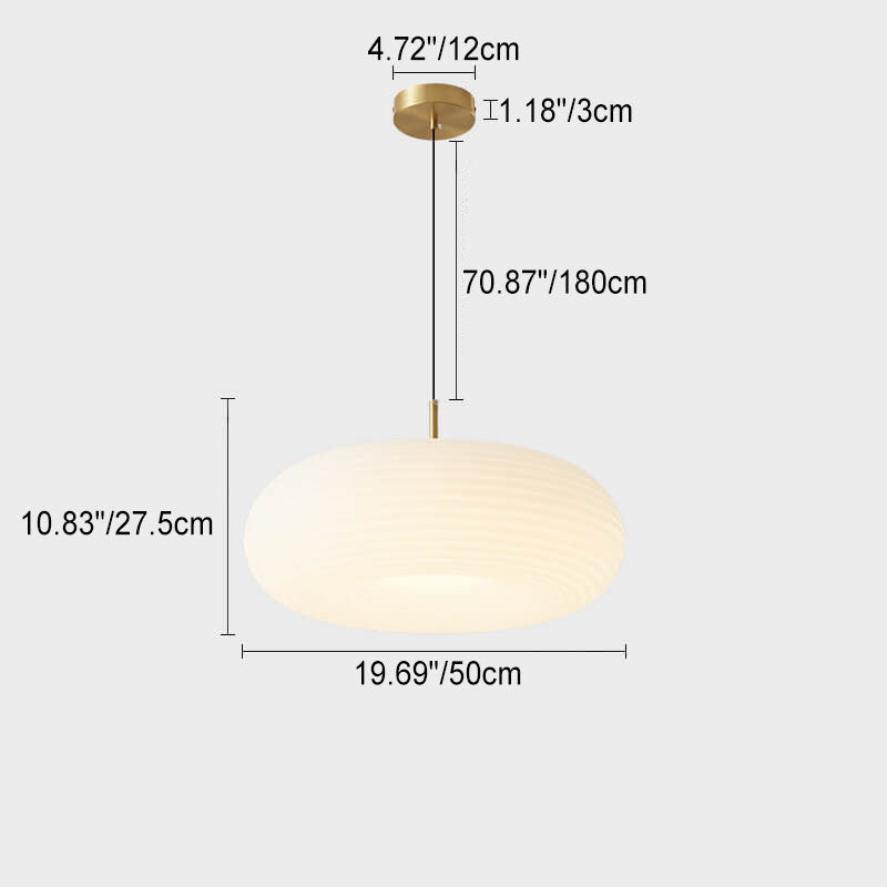 Modern Cream Style Apple All-copper LED Pendant Light BulbSquare