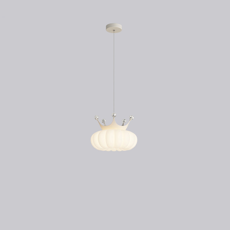 Lumendat Contemporary Creative Kids Cloud Crown Iron PE Crystal LED Pendant Light For Bedroom Lumendat