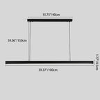 Modern Minimalist Long Strip LED Pendant Light Lumendat